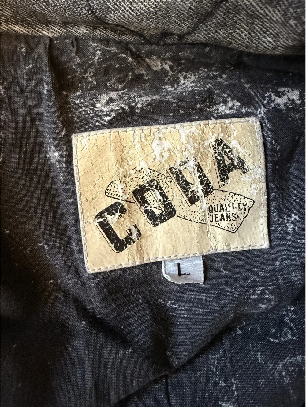Vintage 1990s Acid Wash Denim Jacket Large